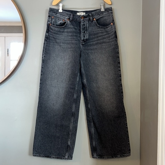 Madewell Petite Low-Slung Baggy Jeans in Kingswood Wash Size 28 petite - Picture 4 of 9
